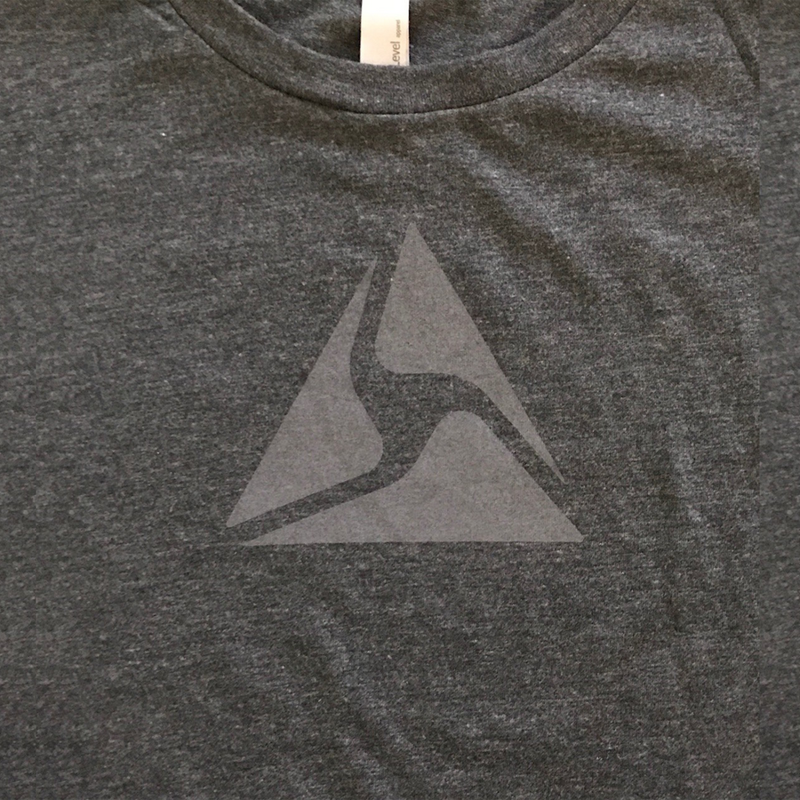Axon T-shirt, Gray Logo on Gray
